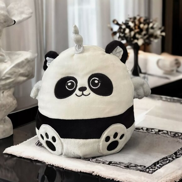 Squishmallows Other - Kayce Squishmallow Unicorn Panda Bear Pandicorn Glitter Wings 8" Kellytoy Plush